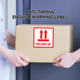 300PCS Anti-Tripping Warning Stickers 12×12cm Shipping Box This Way Up Labels