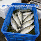 Heavy Duty Plastic Storage Basket Tote Box Large Capacity 2PCS