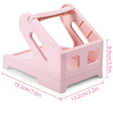 Pink Label Paper Holder Organizer Stand for Desk and Shelf Storage
