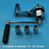 Car Tire Labor-Saving Wrench Set with Torque Multiplier for Emergency Use