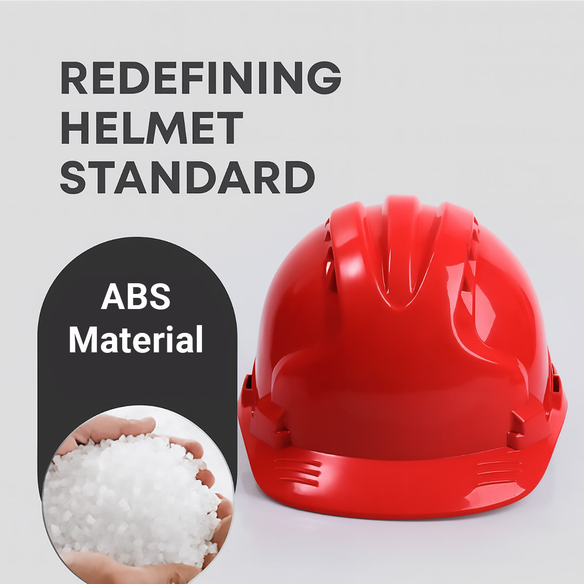 Safety Helmet Hard Hat ABS Adjustable Vented Construction
