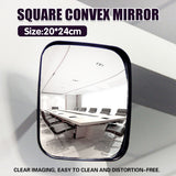 Square Convex Safety Mirror 20*24cm for Warehouse Blind Spot Control