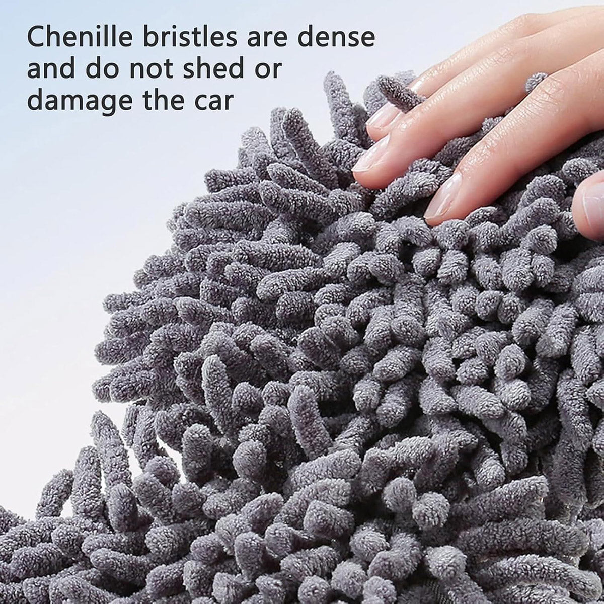 Retractable Double Head Car Cleaning Tool Chenille Wash Mop Soft Brush