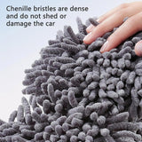 Retractable Double Head Car Cleaning Tool Chenille Wash Mop Soft Brush