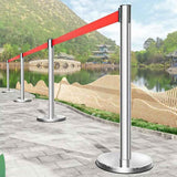 2M Retractable Isolation Barrier Belt Post Anti-Slip Waterproof