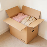 10PCS Corrugated Cardboard Moving Boxes with Built-In Handles