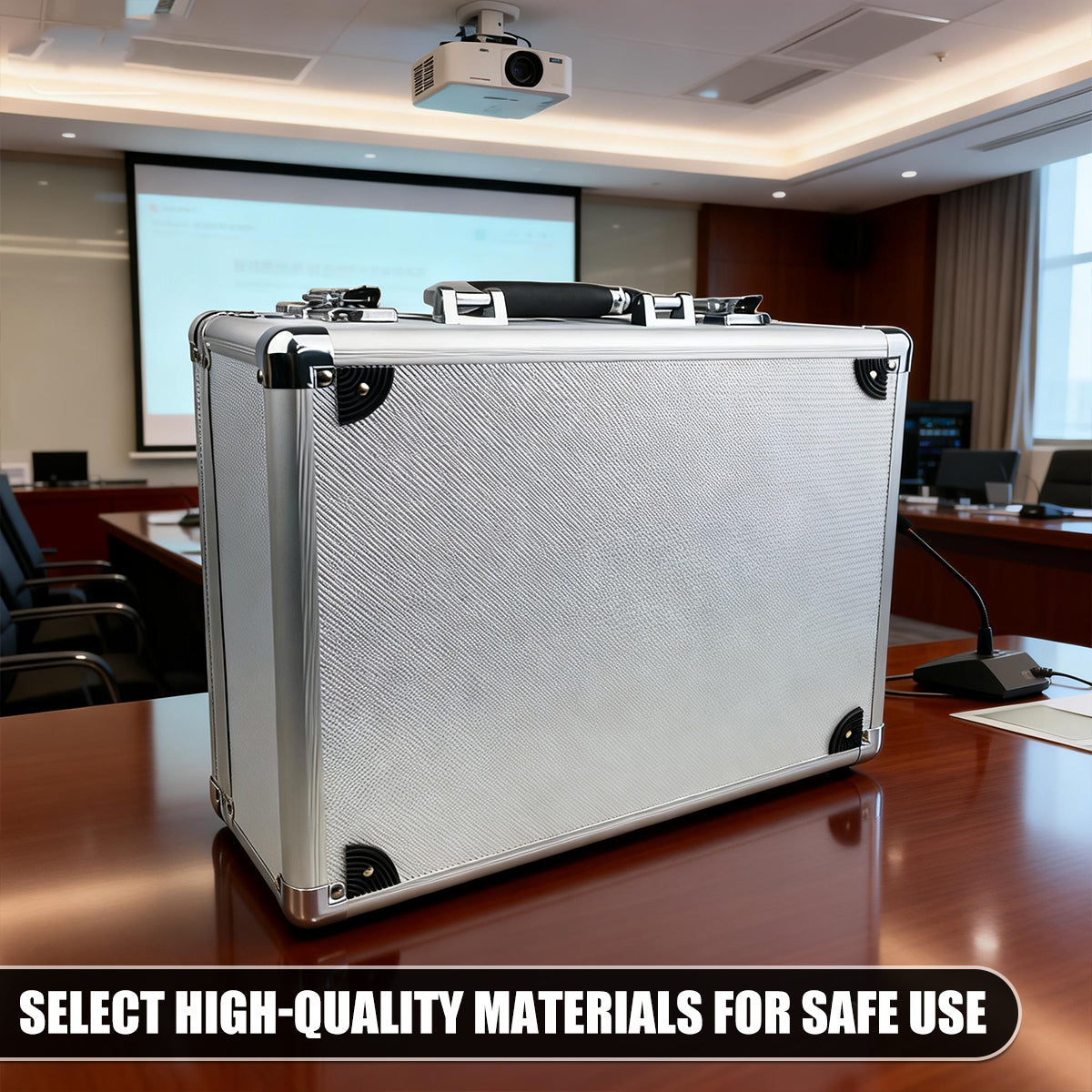 Portable Aluminum Tool Storage Box Equipment Protection Case