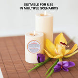 5 Rolls Candle Warning Stickers Durable Fire Safety Decals 2500PCS