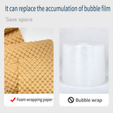 Kraft Bubble Cushion Paper Roll Shock Absorbing Packing Wrap