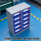10 Drawer Parts Storage Cabinet Metal Frame Organizer 32x22x28cm