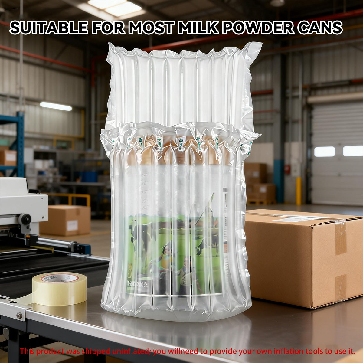 100PCS Air Column Cushion Bags 20×19cm Transparent Shockproof Shipping Protection