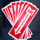 Fire Extinguisher Indicator Stickers Long-Lasting Safety Labels 30PCS