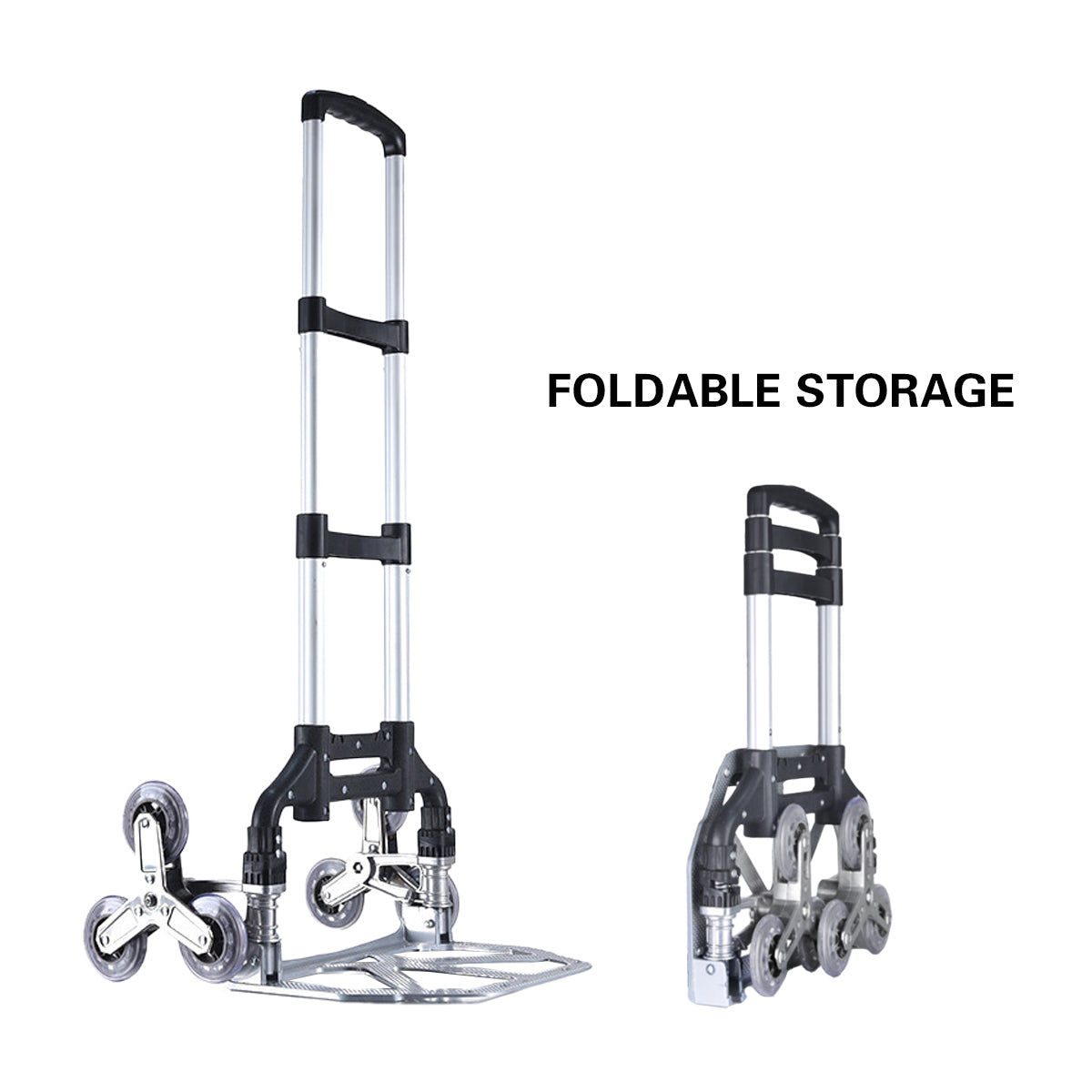 Folding Hand Truck Cart Portable Aluminium Large Capacity