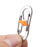 Aluminum S-Biner Carabiner Keychain Clip Spring Hook 1–2PCS