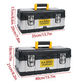 Stainless Steel Toolbox Portable Plastic Storage Case for Warehouse Tools