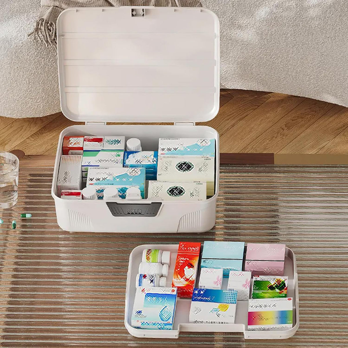 Lockable Storage Box with 4 Digit Combination for Documents