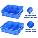 Thickened Plastic Storage Box with 3/6 Compartments for Hardware Tools