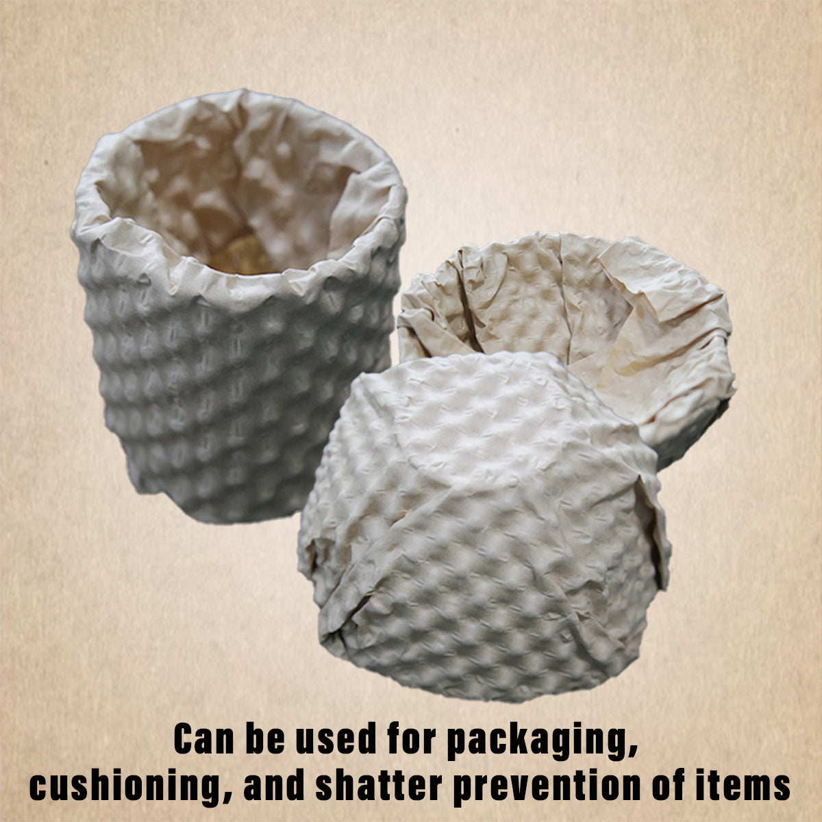 Kraft Bubble Cushion Paper Roll Shock Absorbing Packing Wrap