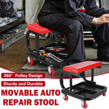 Multifunctional Car Repair Stool with 360 degree Swivel Wheels