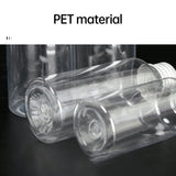 50/100pcs Clear Plastic Bottles with Aluminum Caps Liquid Dispenser Containers