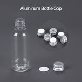 50/100pcs Clear Plastic Bottles with Aluminum Caps Liquid Dispenser Containers