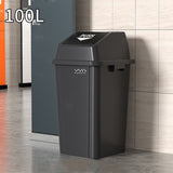 100L Outdoor Garbage Bin Large Capacity Durable Plastic Trash Can