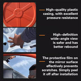 60cm Road Traffic Safety Convex Mirror Wide-Angle Red Frame