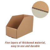 10pcs Slanted Cardboard Display Storage Boxes Organiser