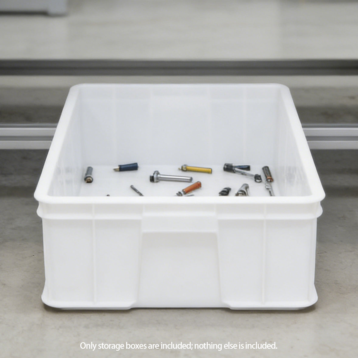 Rectangular Thickened Plastic Storage Box Durable for Warehouse Use