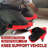 Bricklayer Knee Pad Tool Cart with Rolling Wheels for Construction