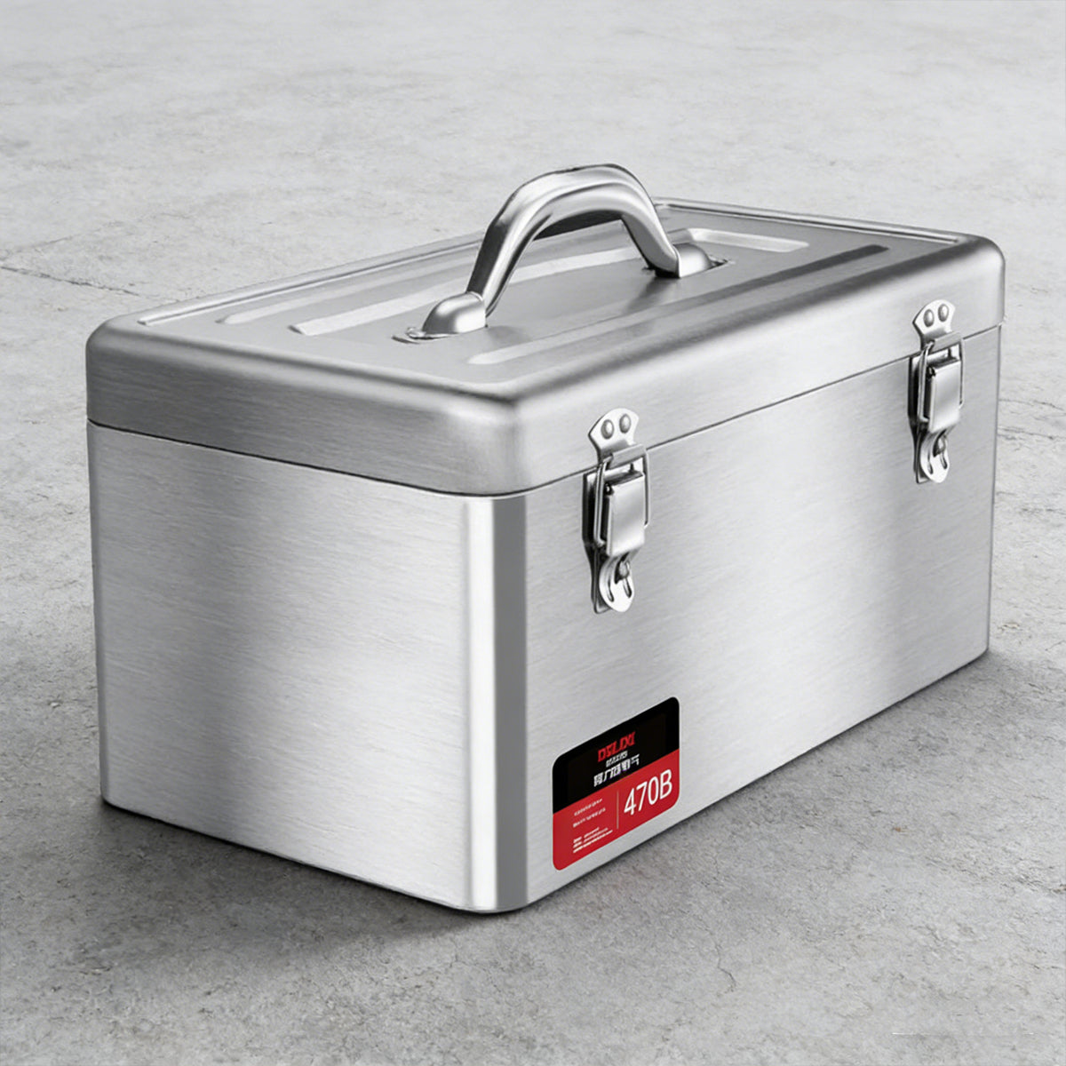 Stainless Steel Toolbox Portable Hand Carry Tool Storage Case