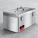 Stainless Steel Toolbox Portable Hand Carry Tool Storage Case