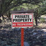 4PCS Reflective Surveillance Warning Signs Metal Security Camera Notice Durable