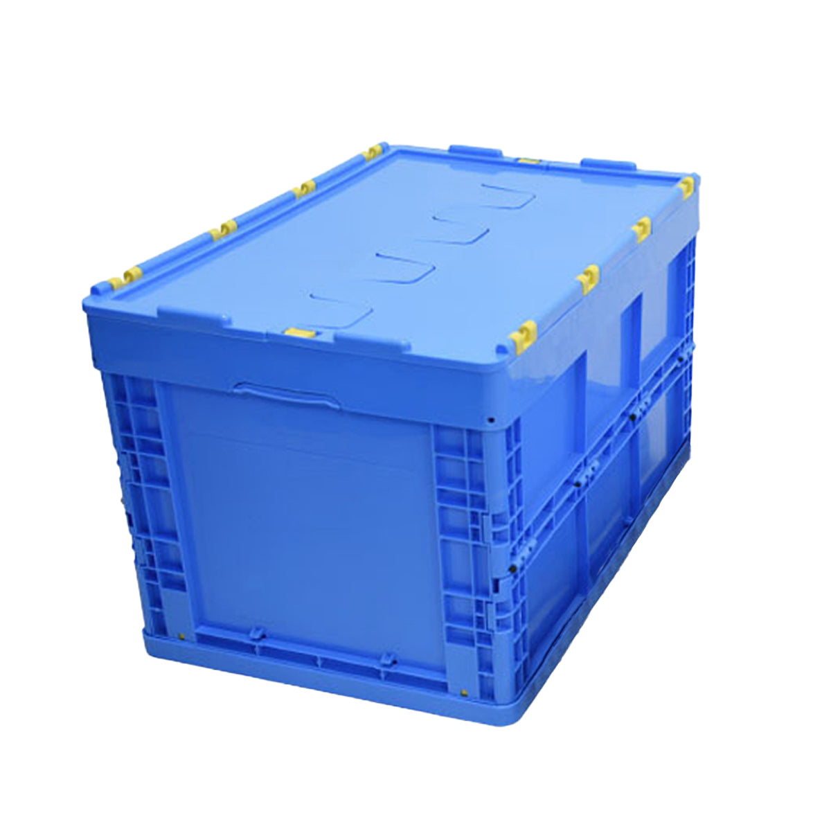 Foldable Plastic Storage Box with Rounded Corners for Workshop Garage Home