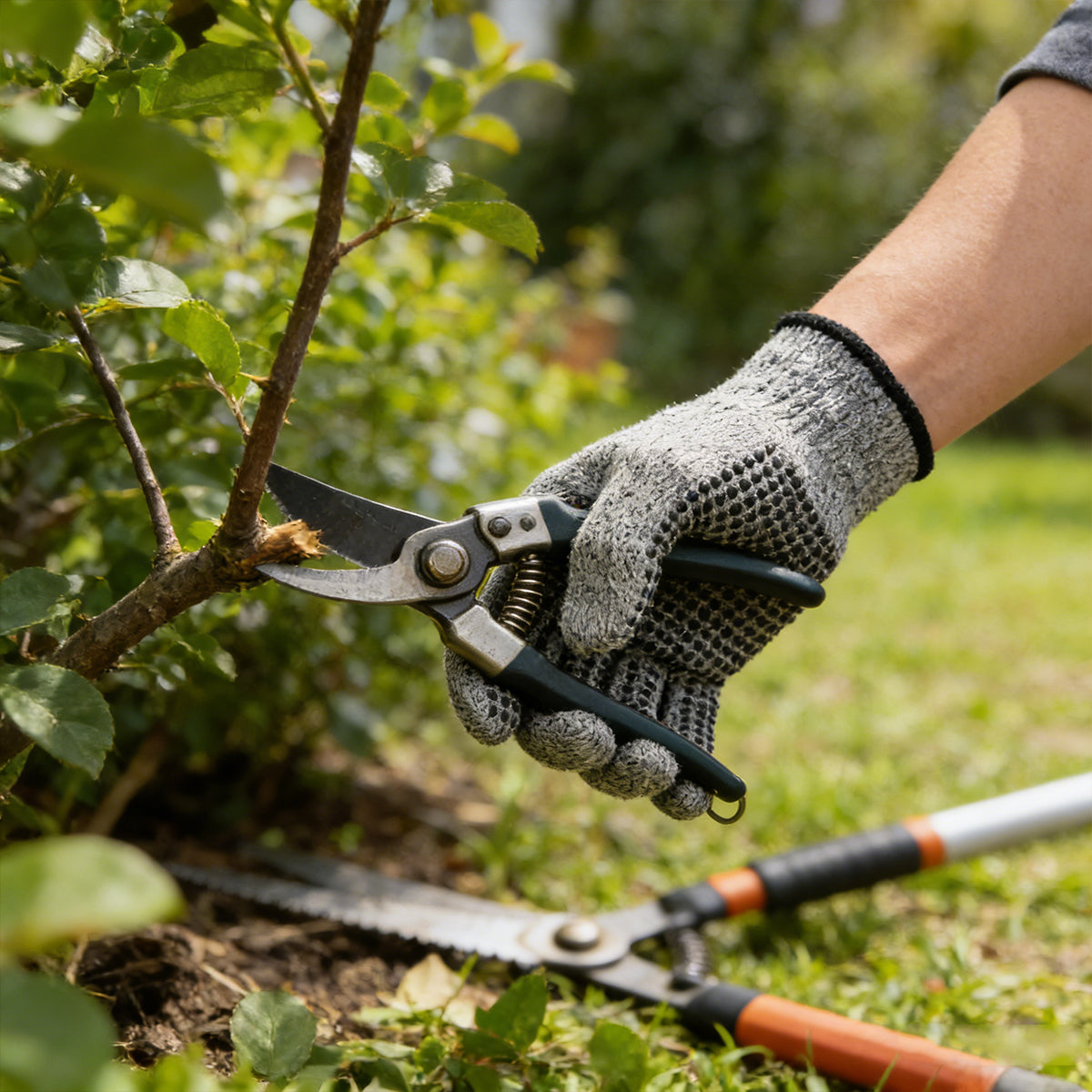 2Pairs Cut Resistant Work Gloves Anti Slip Safety Hand Protection