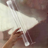 Transparent PC Packaging Tube with Lid Plastic Storage Tube 20PCS