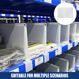 5PCS Shelf Dividers Durable Snap-On for Warehouse Garage Storage