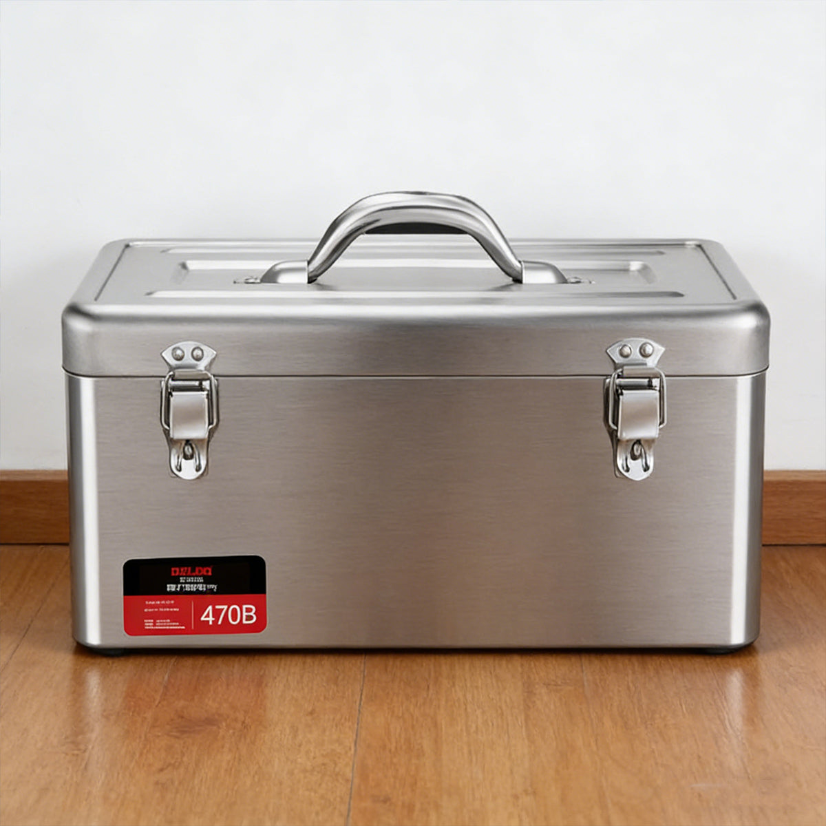 Stainless Steel Toolbox Portable Hand Carry Tool Storage Case