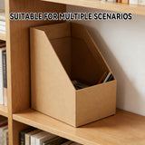 6PCS Kraft Paper Desktop Storage Boxes for Document Office Organisation