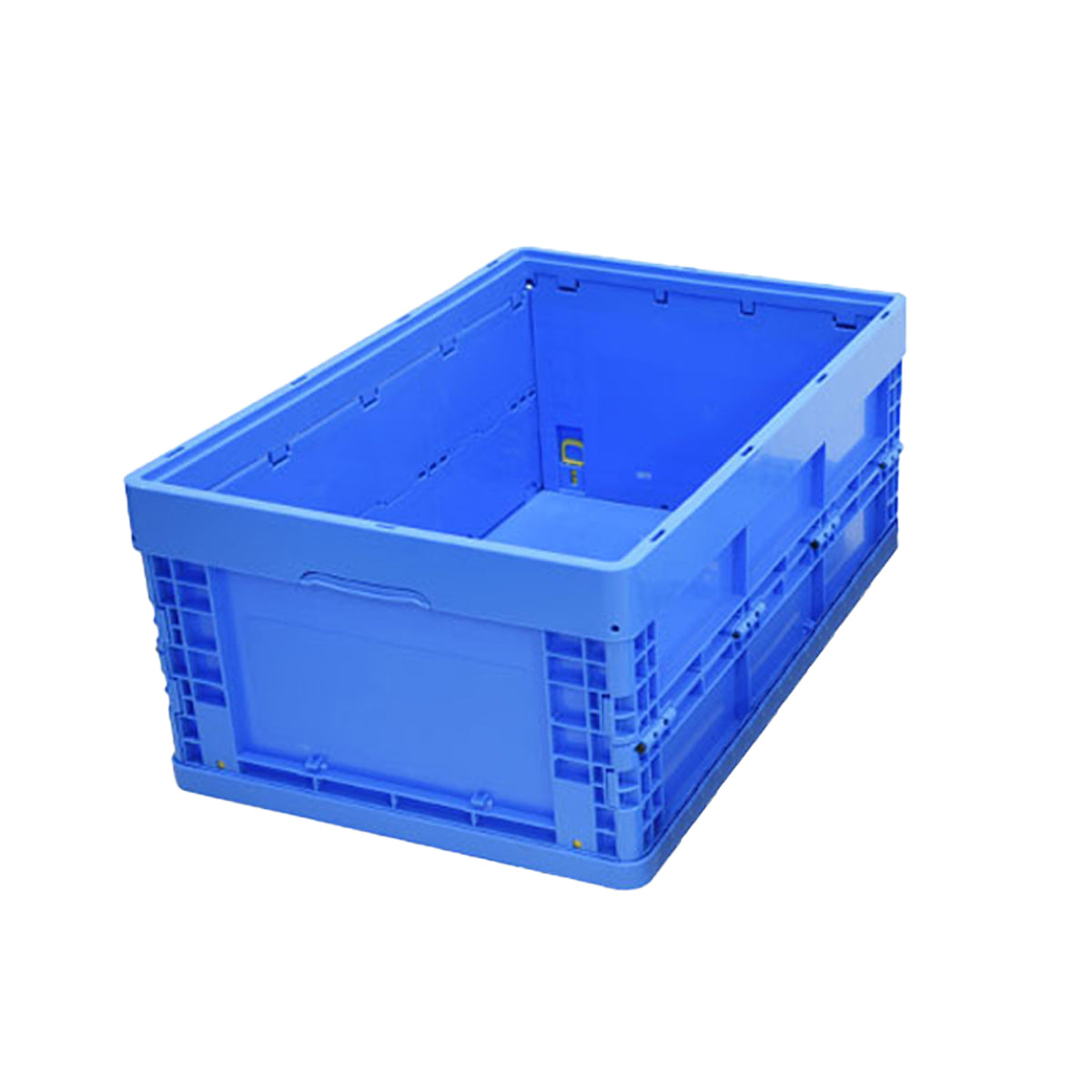 Foldable Plastic Storage Box with Rounded Corners for Workshop Garage Home