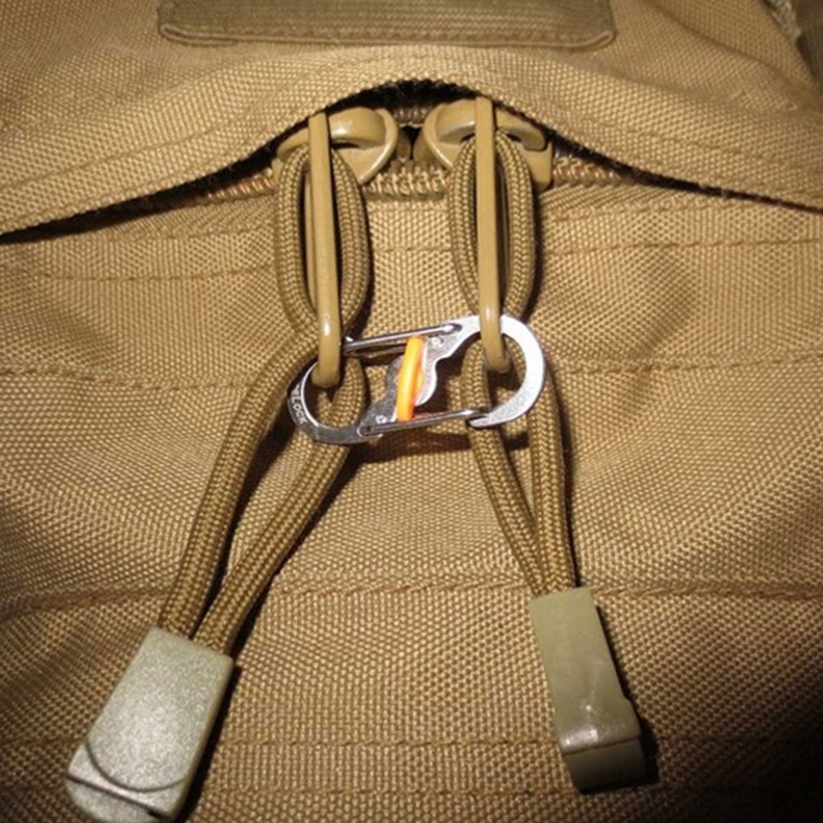 Aluminum S-Biner Carabiner Keychain Clip Spring Hook 1–2PCS