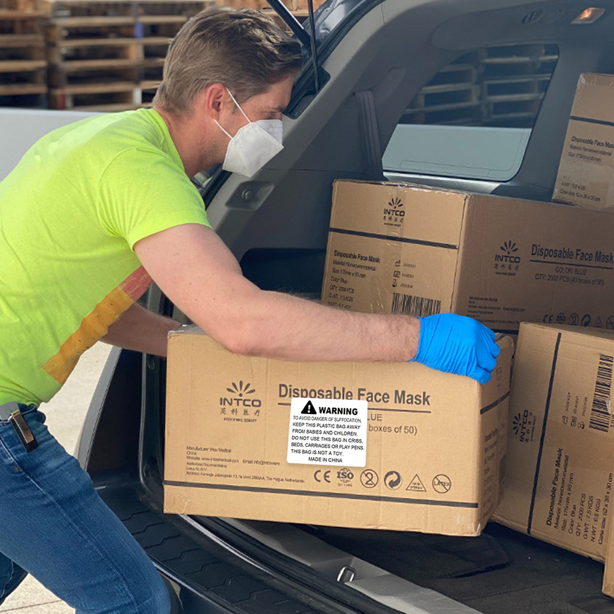 Anti-Choking Warning Labels Water-Based Adhesive 3 Size Options