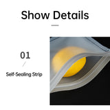 10PCS Reusable Frosted Food Storage Bags Ziplock Freezer Safe