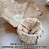 Kraft Bubble Cushion Paper Roll Shock Absorbing Packing Wrap