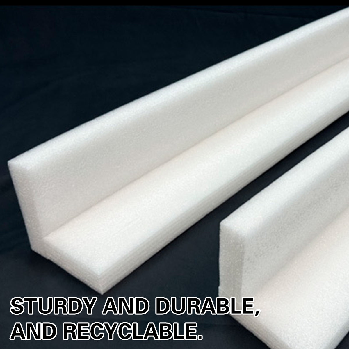 EPE Pearl Cotton L-Shaped Corner Protectors 20PCS for Furniture Cartons