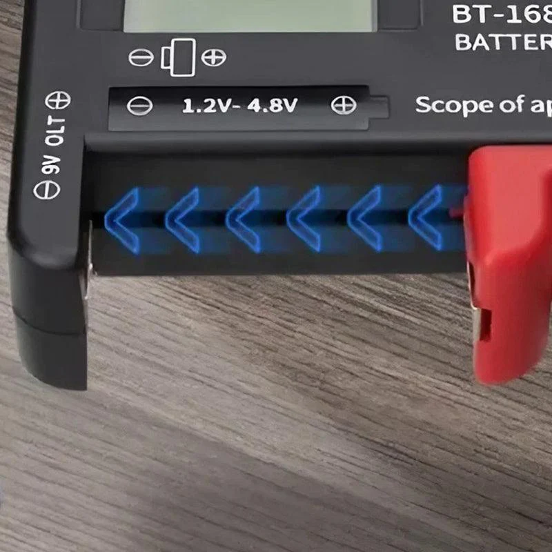 Digital Universal Battery Tester AA AAA C D 9V Button Cell LCD Display