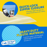 Self Sealing Ziplock Storage Bags Transparent Packaging Pouches