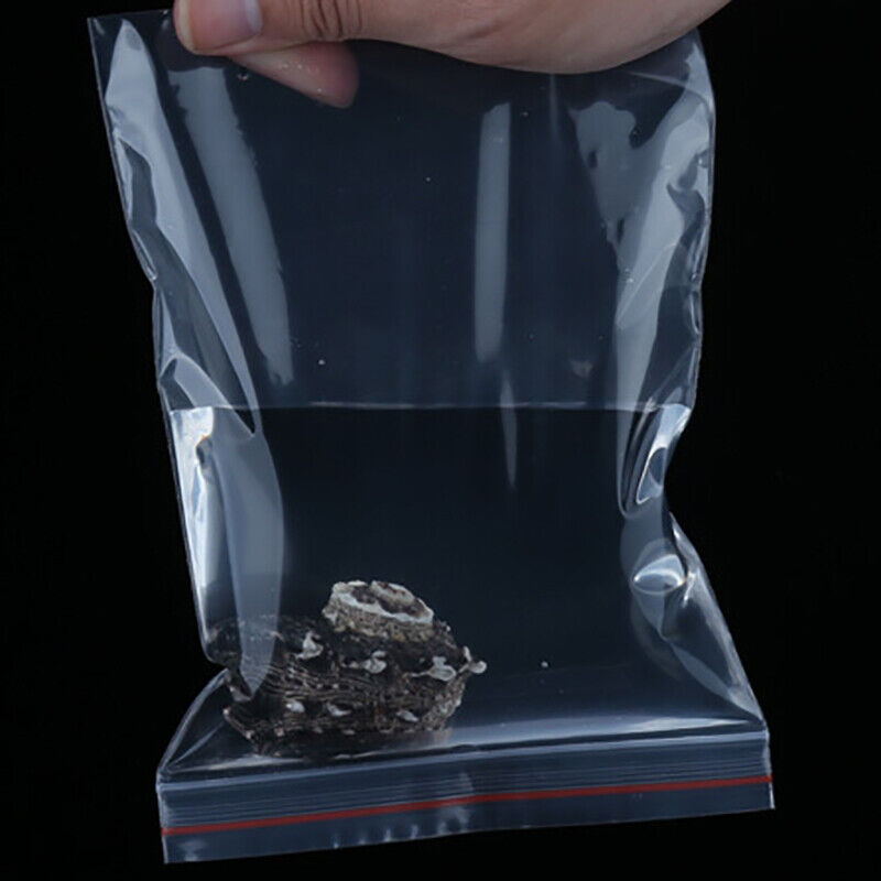 Self Sealing Ziplock Storage Bags Transparent Packaging Pouches