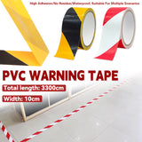 PVC Warning Tape Black Yellow Floor Safety Marking Tape
