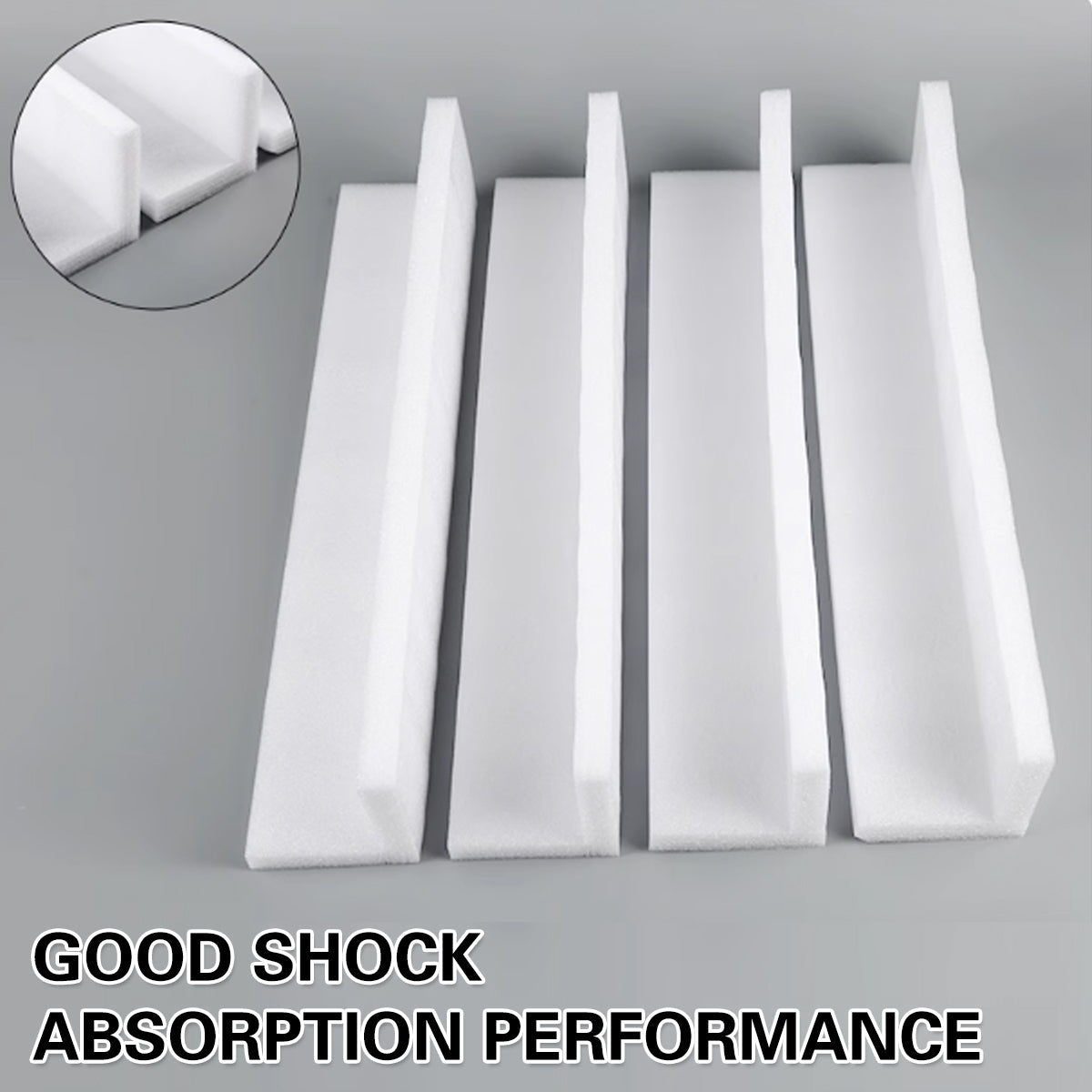 EPE Pearl Cotton L-Shaped Corner Protectors 20PCS for Furniture Cartons